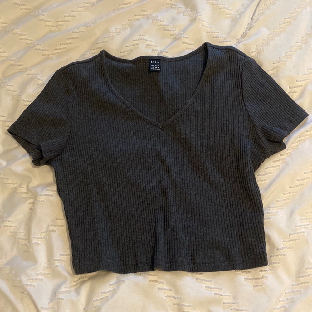 shein black crop top